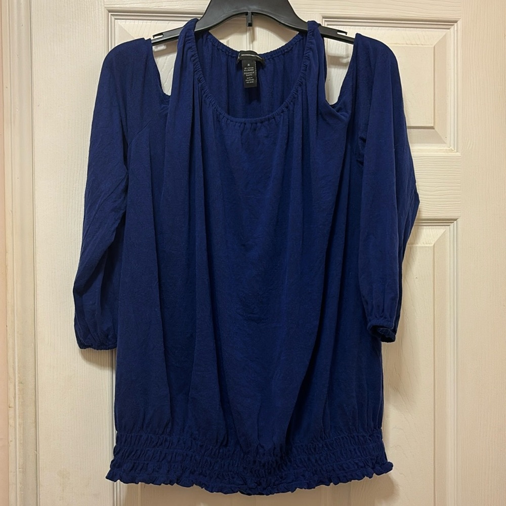 INC International Concepts Women’s M Cold-shoulder Top